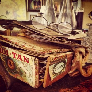 old photographs, mostly unmarked, in decaying cigar box, found at grandmother's house.